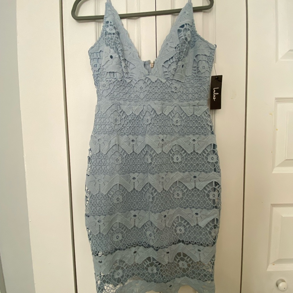 NWT Lulus blue lace dress size L